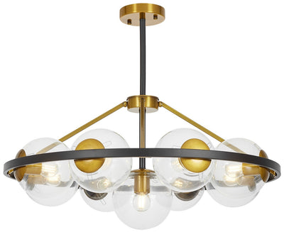 Lumina Deco Donzano 9L pendant ceiling lamp E27, D 75cm