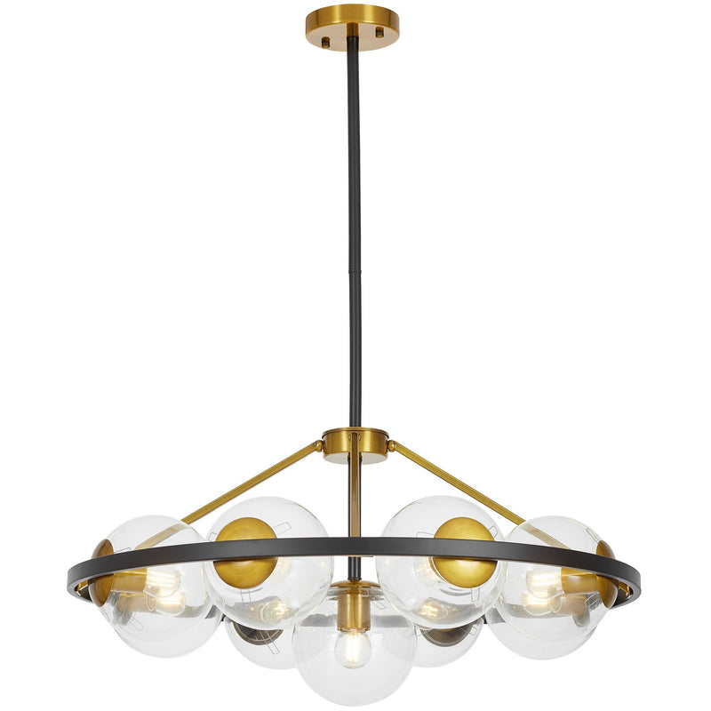 Lumina Deco Donzano 9L chandelier E27, D 75cm