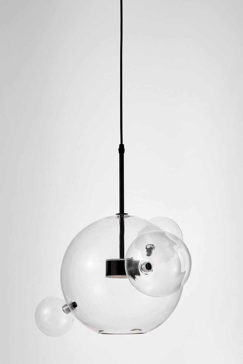 Lumina Deco Neroni 2L pendant ceiling lamp LED, H 46cm