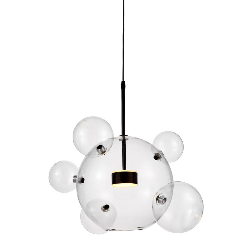 Lumina Deco Neroni 2L pendant ceiling lamp LED, H 46cm