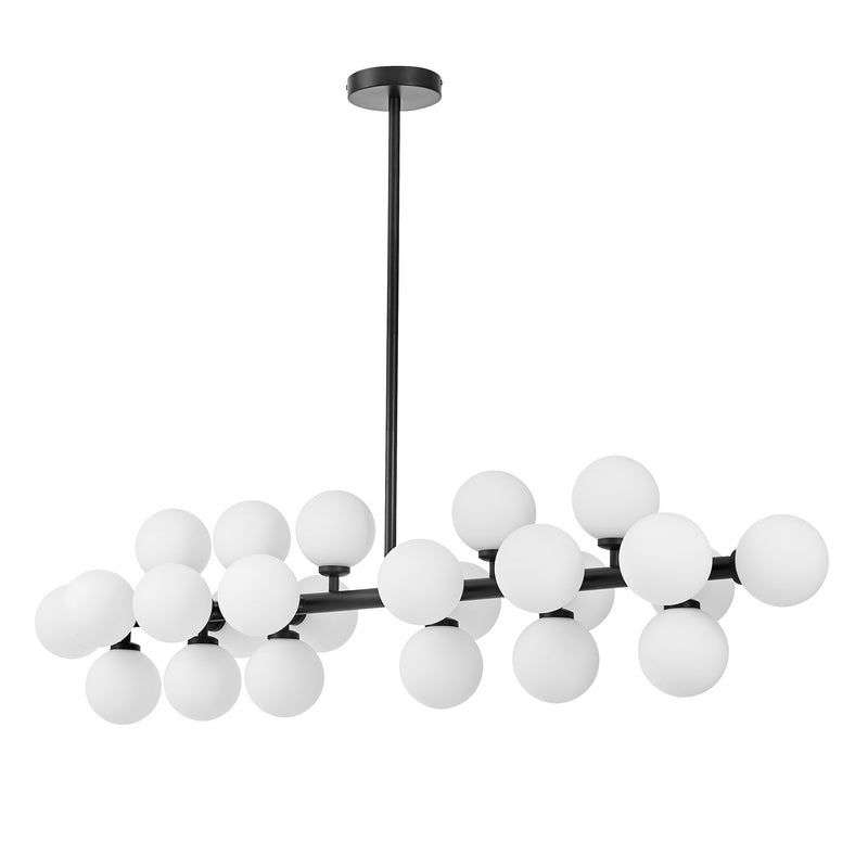 Lumina Deco Petrica 24L linear suspension ceiling lamp G9, H 25cm