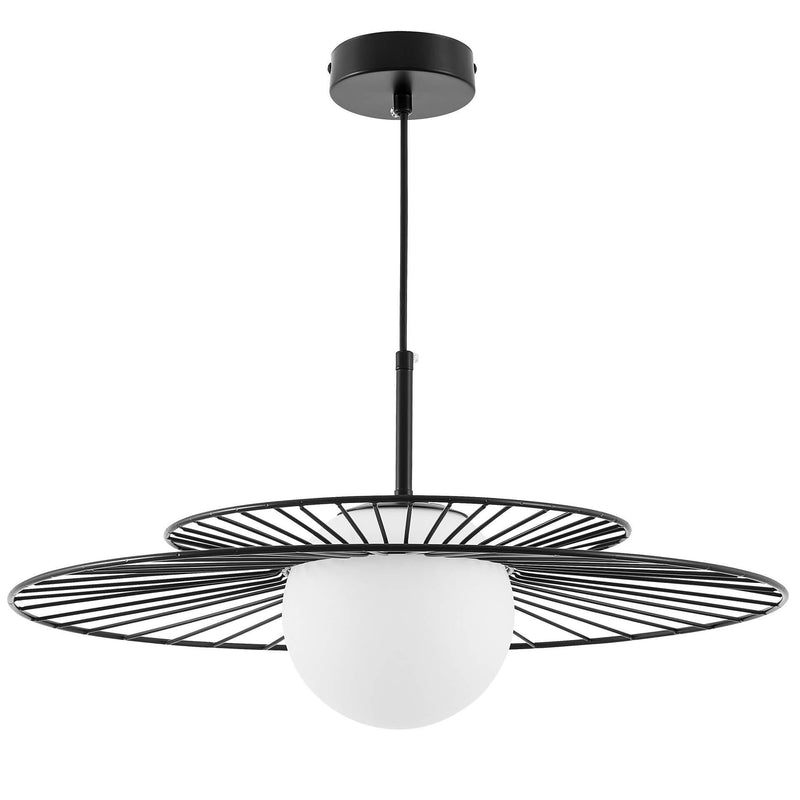 Lumina Deco Marseo 1L pendant ceiling lamp E27, D 50cm