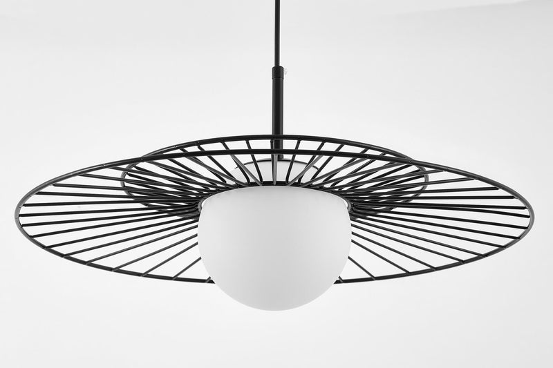 Lumina Deco Marseo 1L pendant ceiling lamp E27, D 50cm