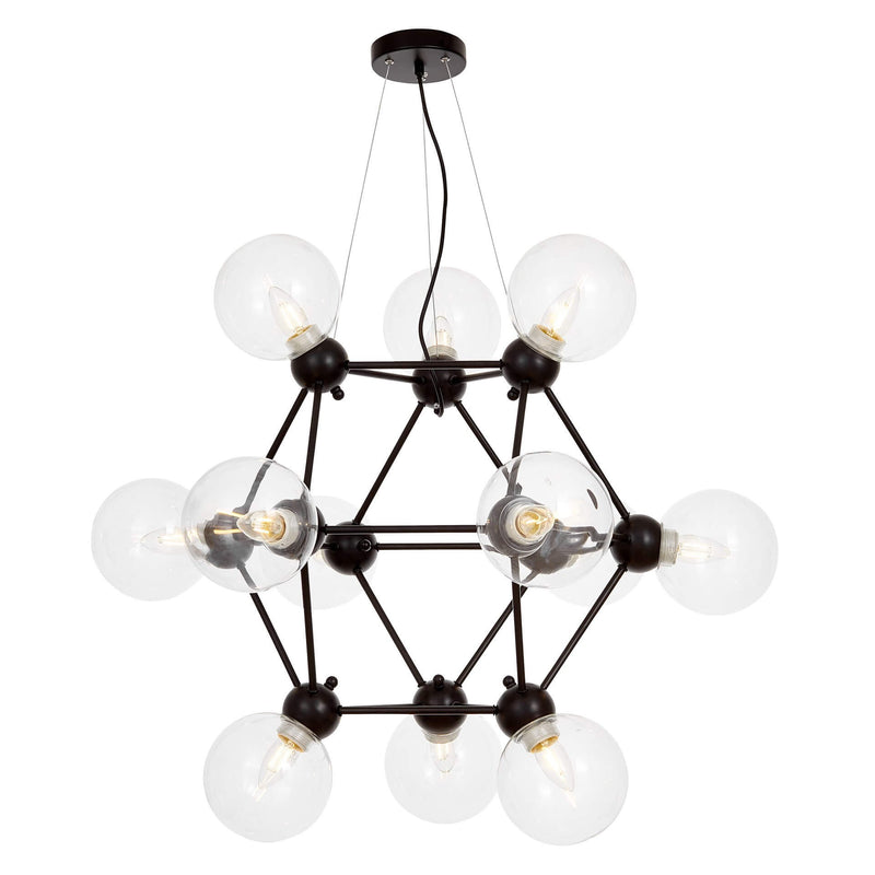 Lumina Deco Zodiac 12L chandelier E27, D 84cm