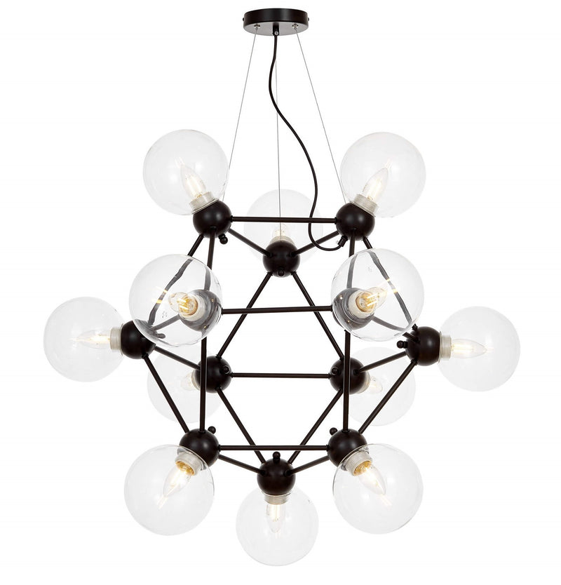 Lumina Deco Zodiac 12L pendant ceiling lamp E27, D 84cm