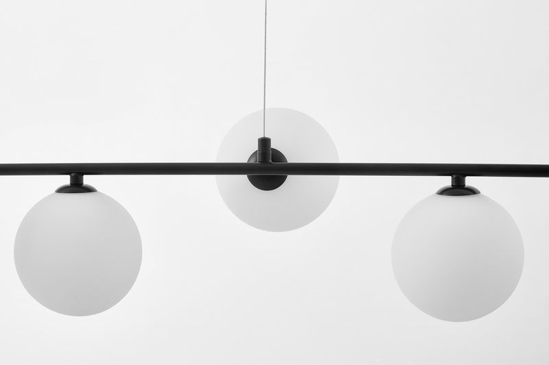 Lumina Deco Groseo 6L linear suspension ceiling lamp G9, H 95cm