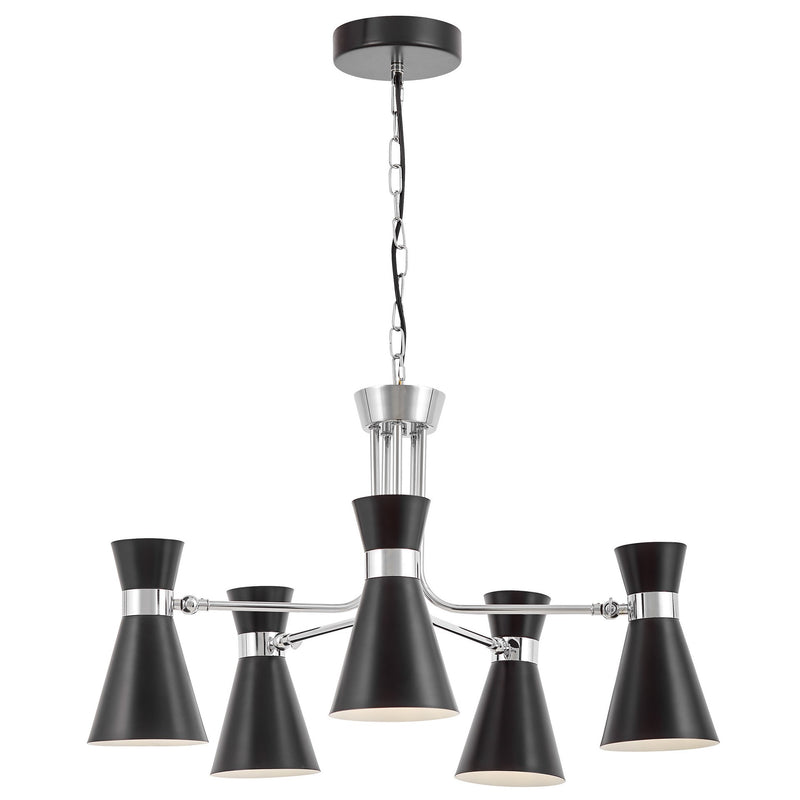 Lumina Deco Sena 5L pendant ceiling lamp E27, D 70cm