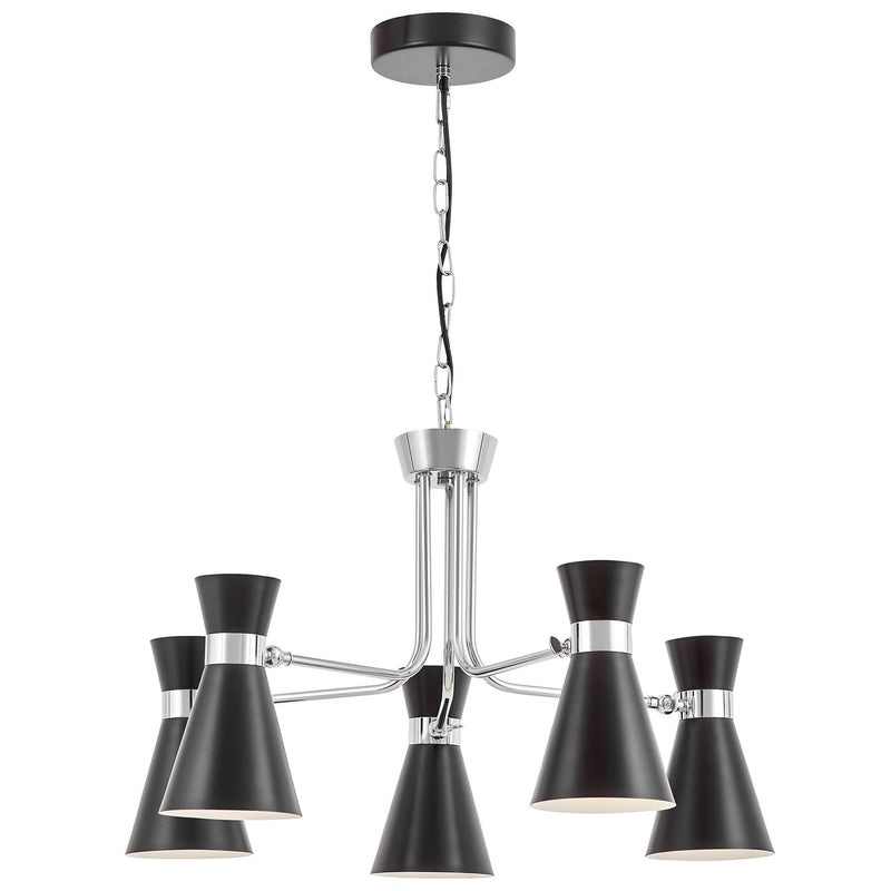 Lumina Deco Sena 5L chandelier E27, D 70cm