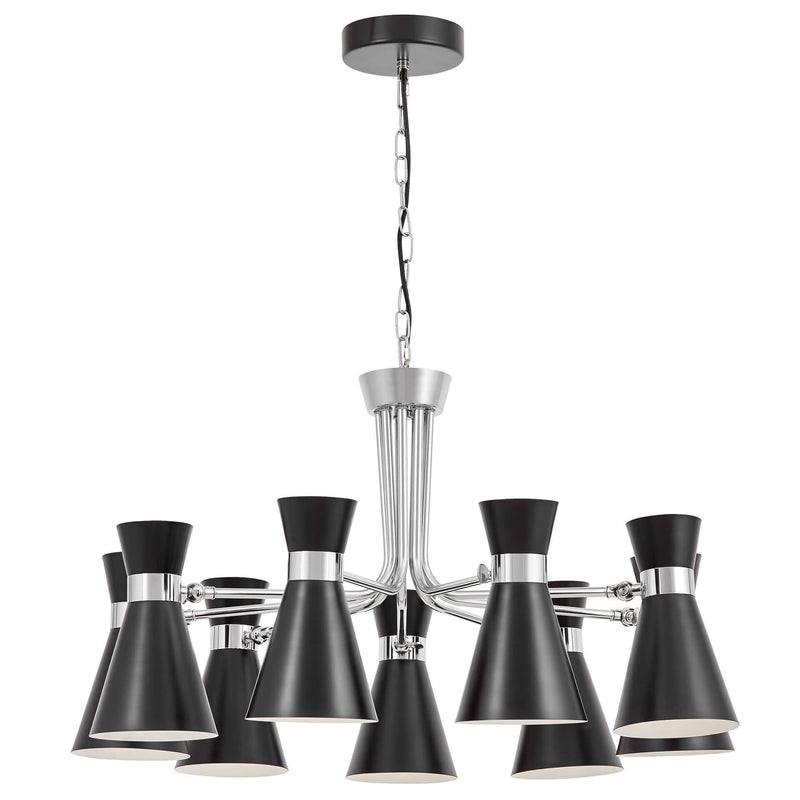 Lumina Deco Sena 9L chandelier E27, D 85cm