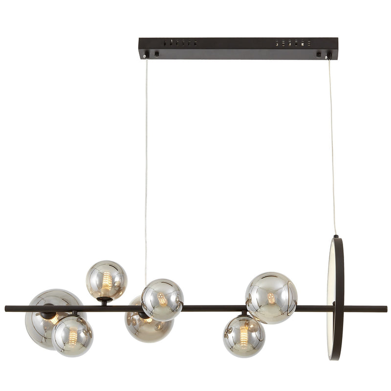 Lumina Deco Merido 8L linear suspension ceiling lamp G9, H 30cm