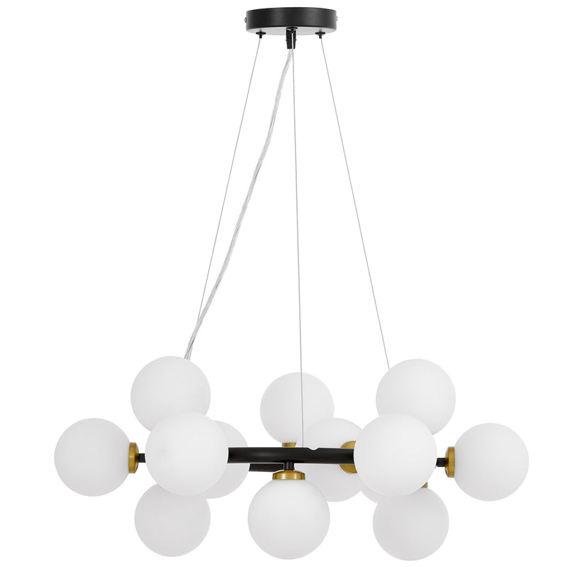 Lumina Deco Marsiada 15L chandelier G9, D 60cm