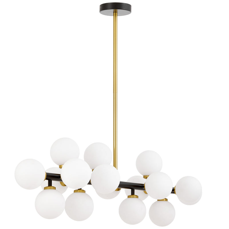 Lumina Deco Petrica 16L linear suspension ceiling lamp G9, H 25cm