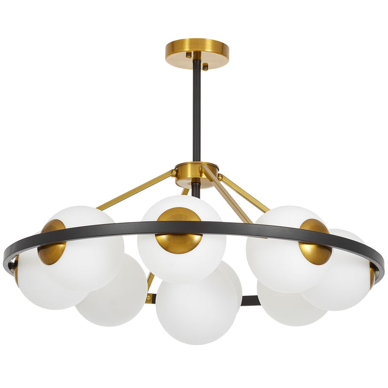 Lumina Deco Donzano 9L chandelier E27, D 75cm