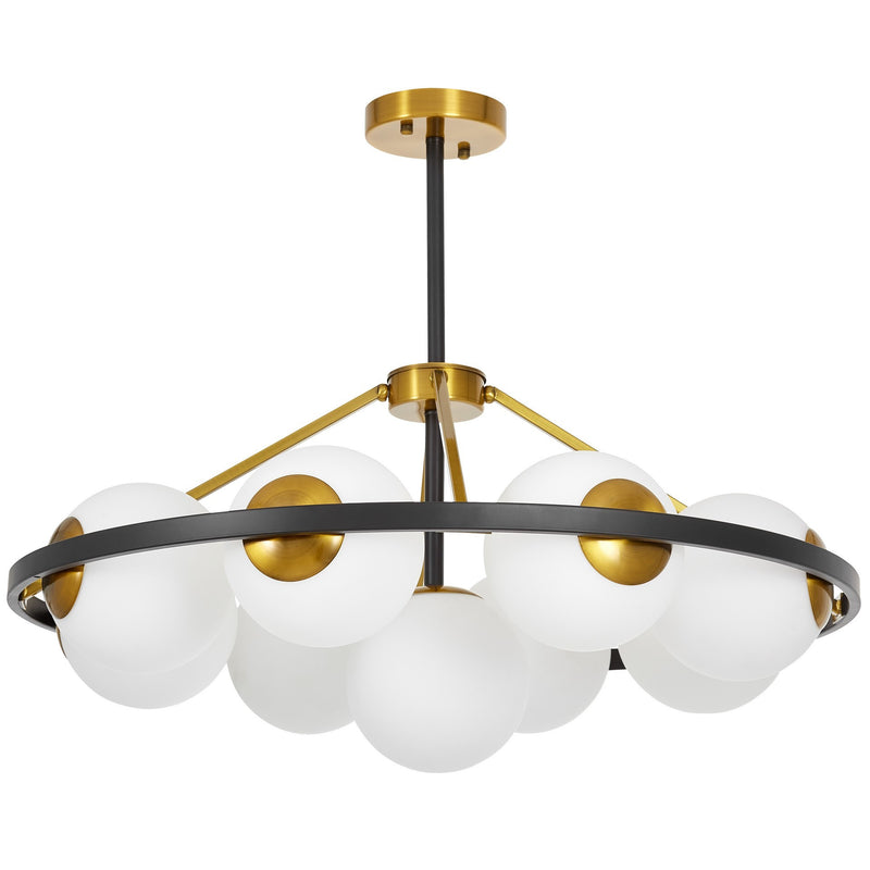 Lumina Deco Donzano 9L pendant ceiling lamp E27, D 75cm