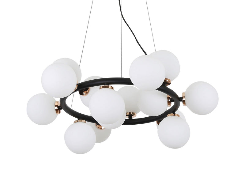 Lumina Deco Marsiada 15L chandelier G9, D 60cm