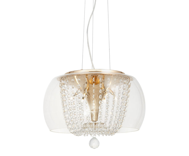 Lumina Deco Tosso 6L pendant ceiling lamp G4, D 40cm