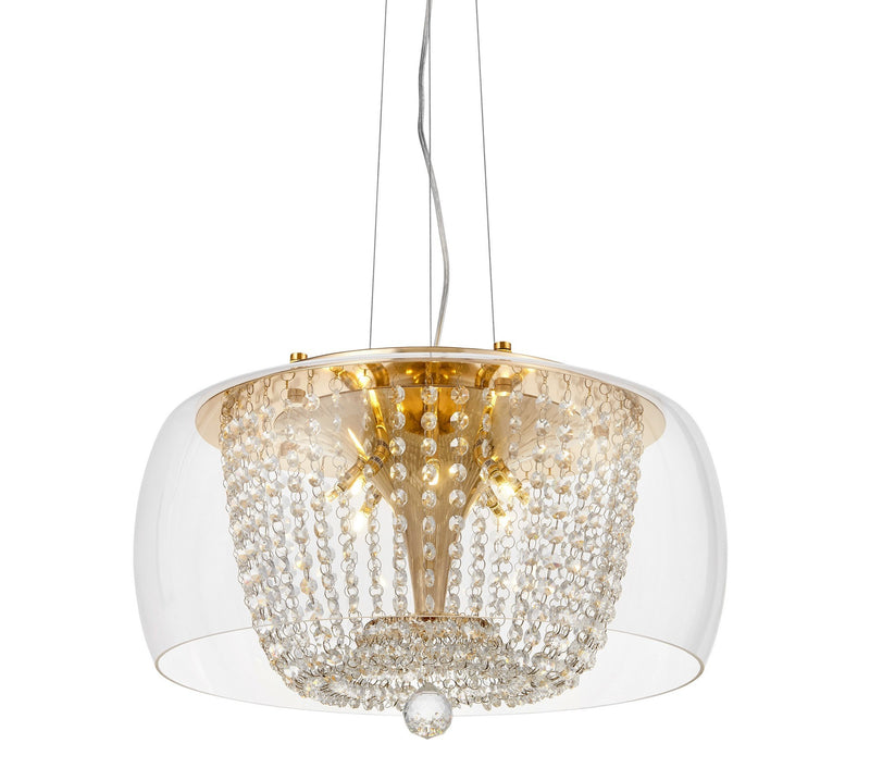 Lumina Deco Disposa 8L pendant ceiling lamp G4, D 50cm