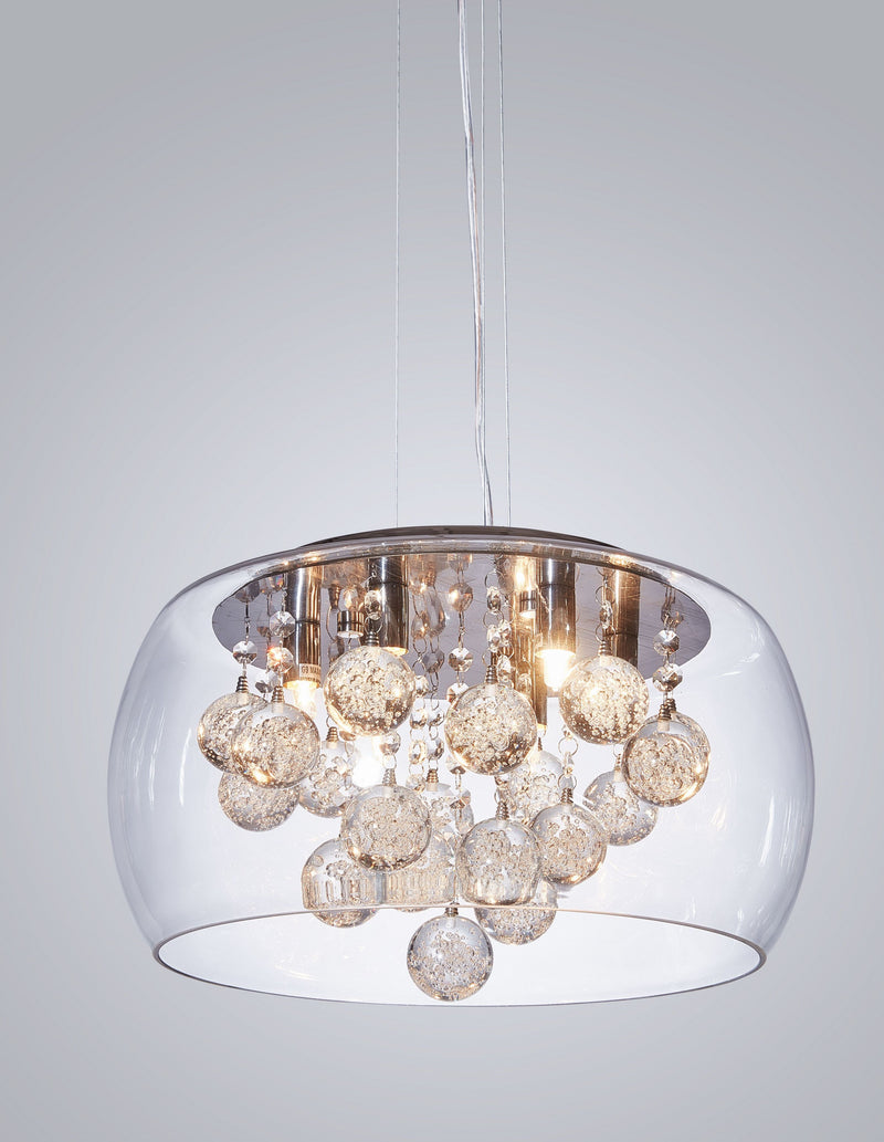 Lumina Deco Fabin 6L pendant ceiling lamp G9, D 40cm