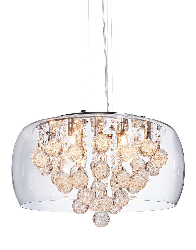 Lumina Deco Fabin 9L pendant ceiling lamp G9, D 50cm