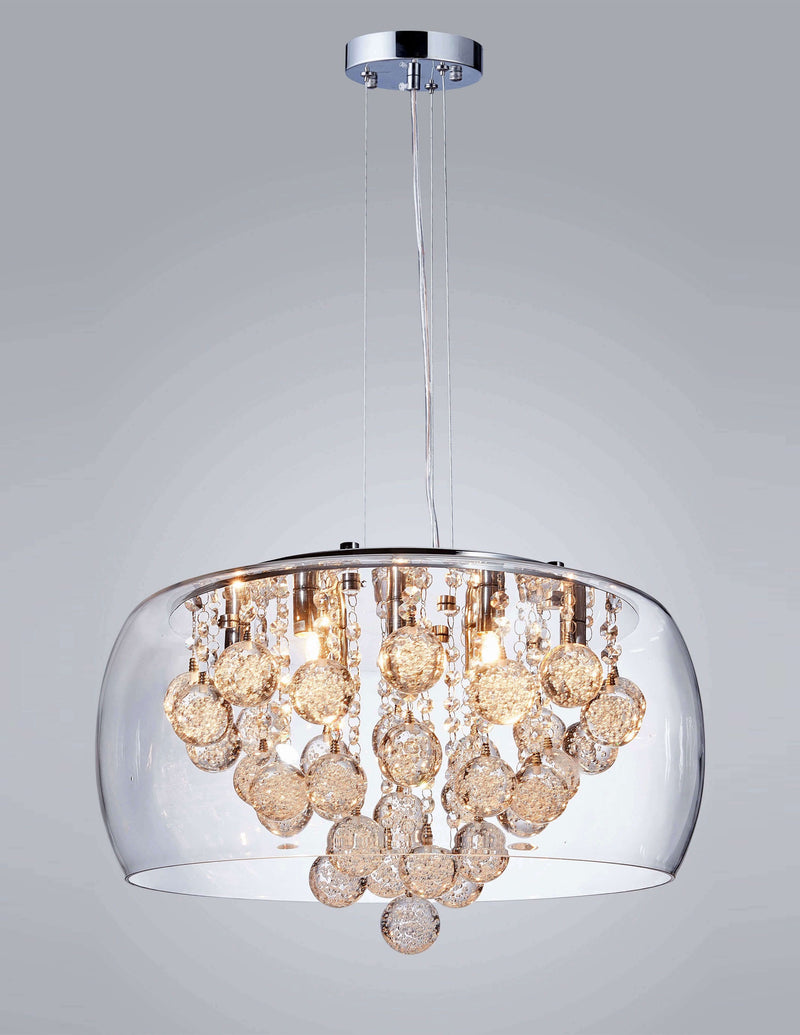 Lumina Deco Fabin 9L pendant ceiling lamp G9, D 50cm