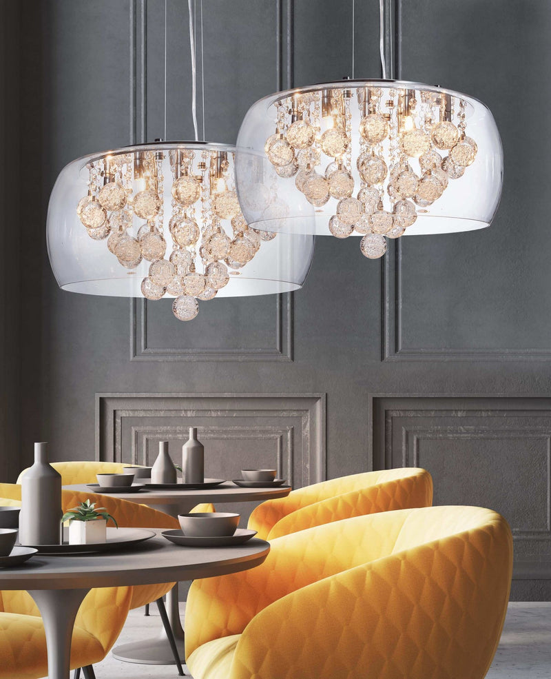 Lumina Deco Fabin 9L pendant ceiling lamp G9, D 50cm