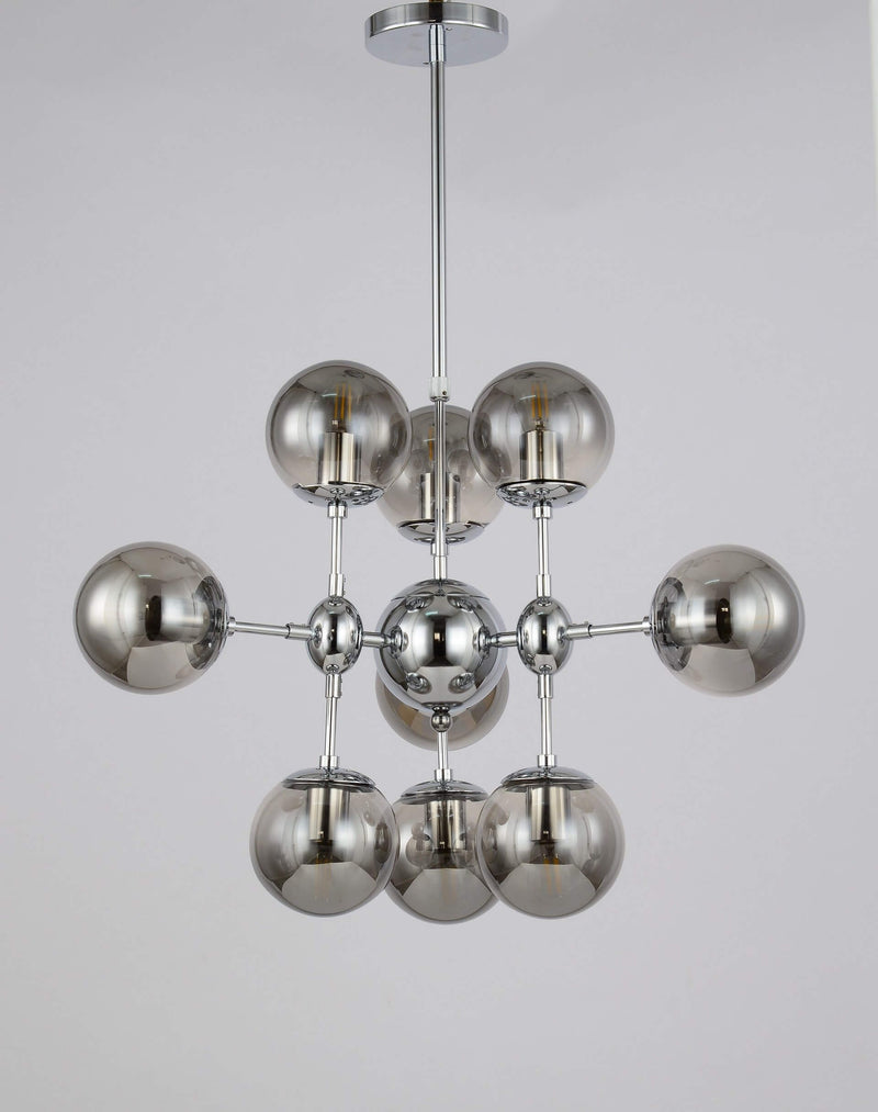 Lumina Deco Gala 9L chandelier E27, D 60cm