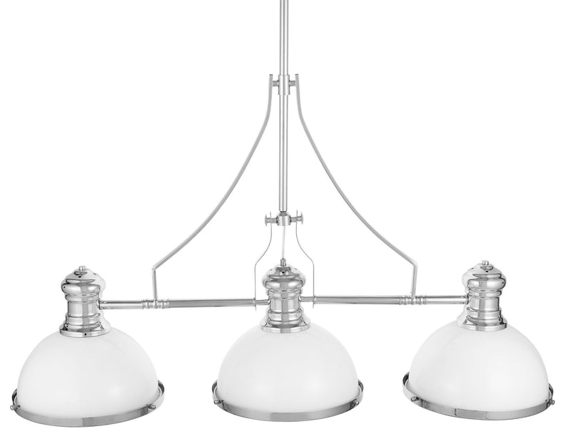 Lumina Deco Ettore 3L linear suspension ceiling lamp E27, D 33cm