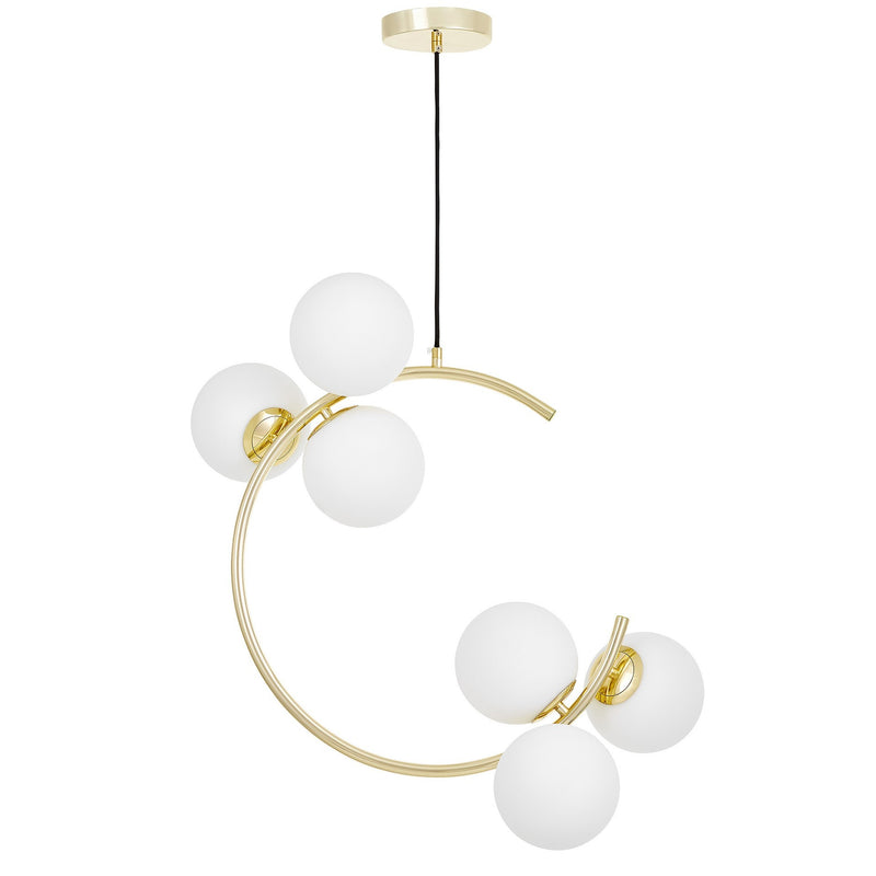 Lumina Deco Bonio 6L pendant ceiling lamp E27, H 58cm