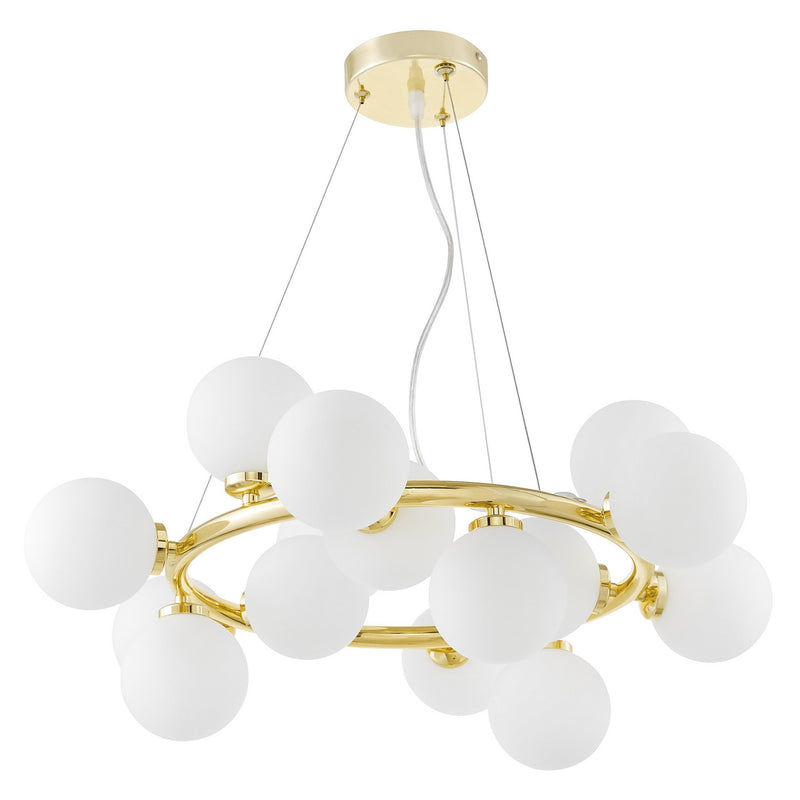 Lumina Deco Marsiada 15L pendant ceiling lamp G9, D 60cm