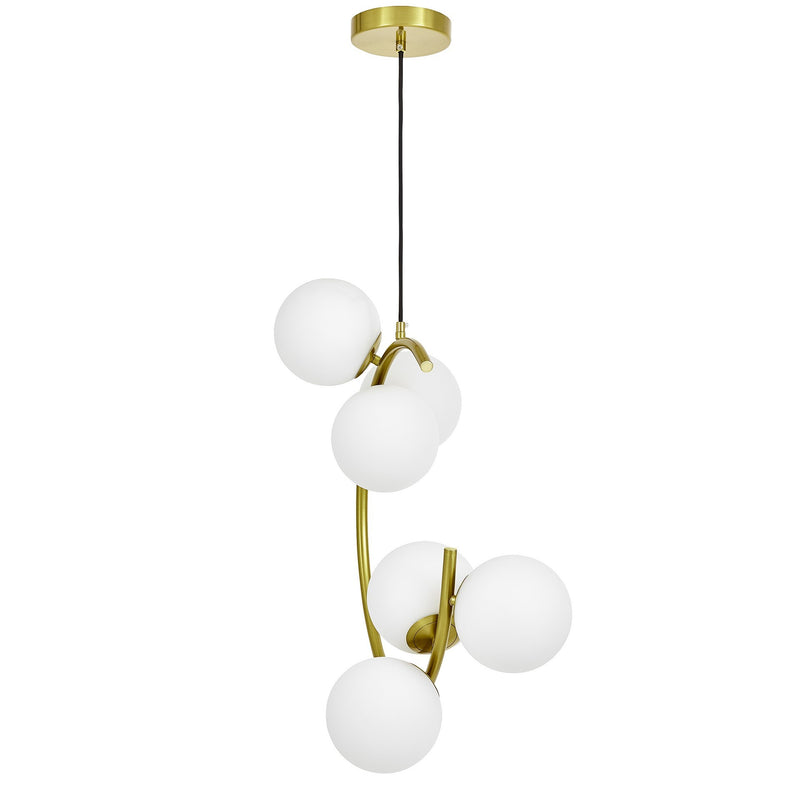 Lumina Deco Bonio 6L pendant ceiling lamp E27, H 58cm