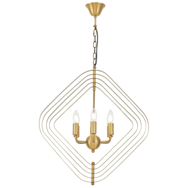 Lumina Deco Zewa 6L pendant ceiling lamp E14, D 58cm