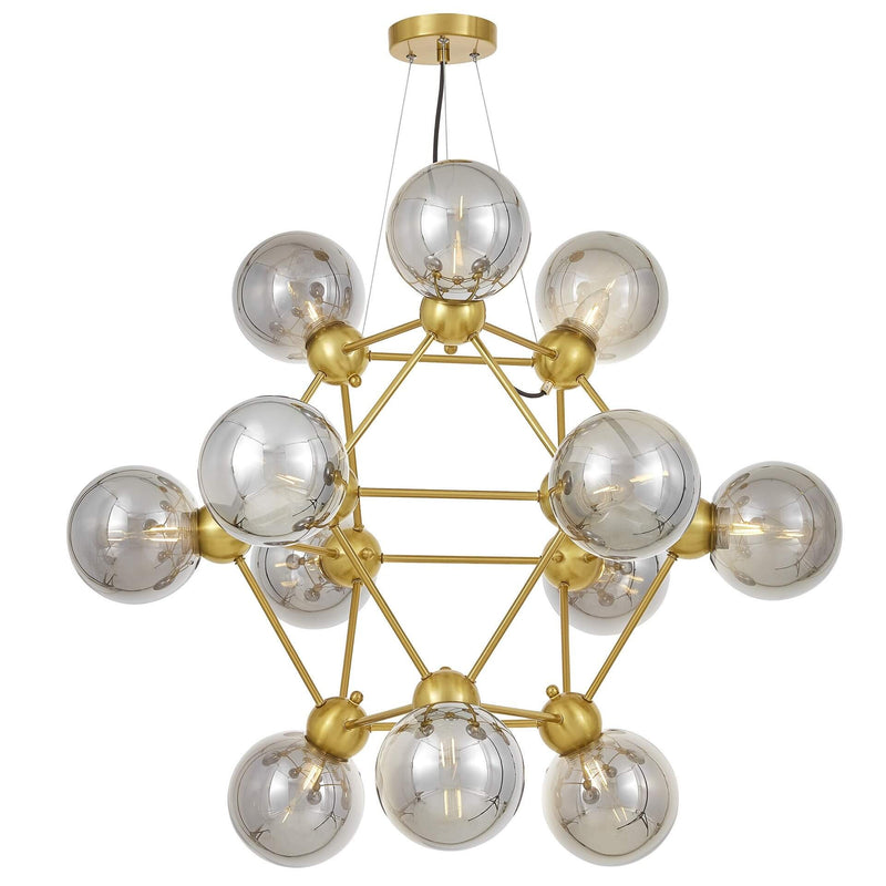 Lumina Deco Zodiac 12L pendant ceiling lamp E27, D 84cm