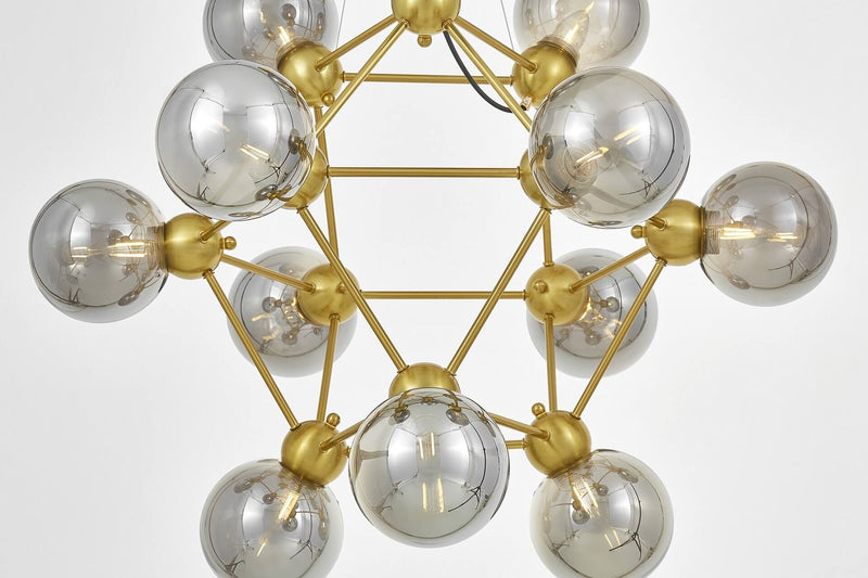 Lumina Deco Zodiac 12L chandelier E27, D 84cm