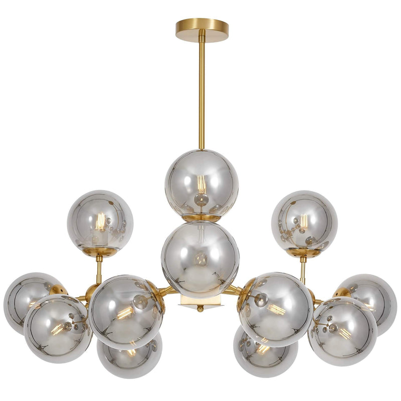 Lumina Deco Zodiac 12L pendant ceiling lamp E27, D 90cm