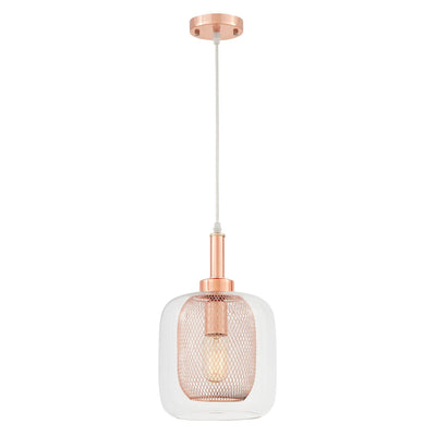 Lumina Deco Bessa 1L pendant ceiling lamp E27, D 20cm