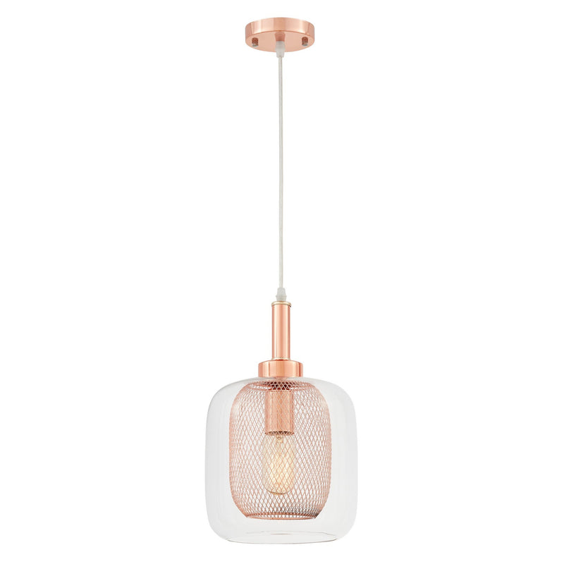 Lumina Deco Bessa 1L pendant ceiling lamp E27, D 20cm