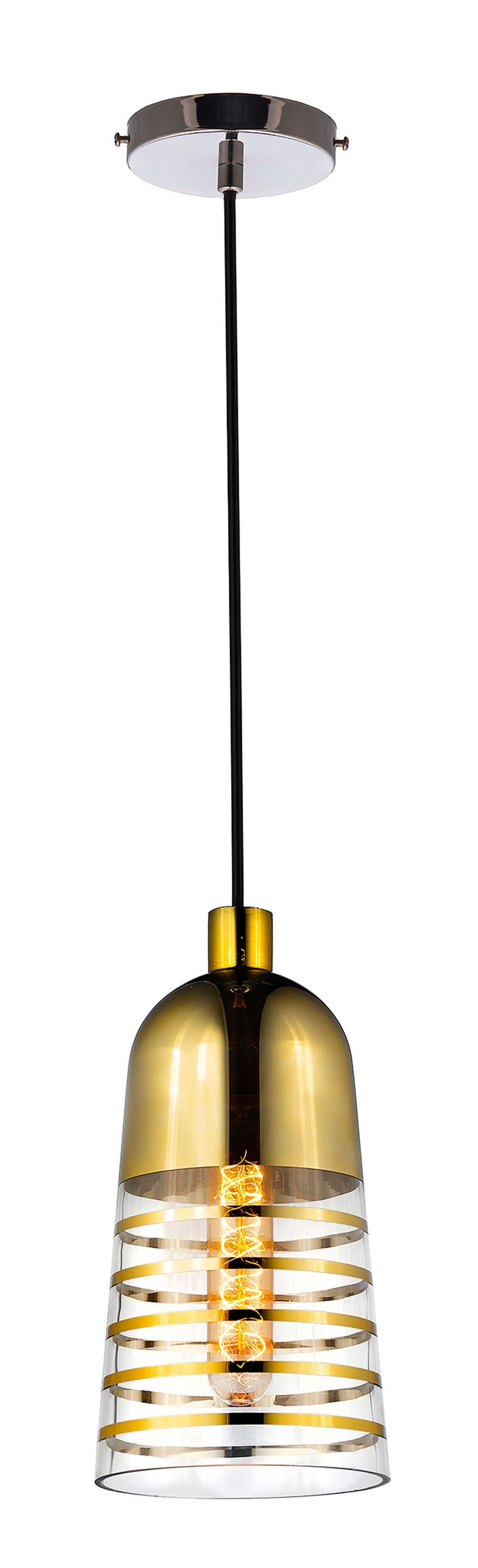 Lumina Deco Etrica 1L pendant ceiling lamp E27, D 14cm