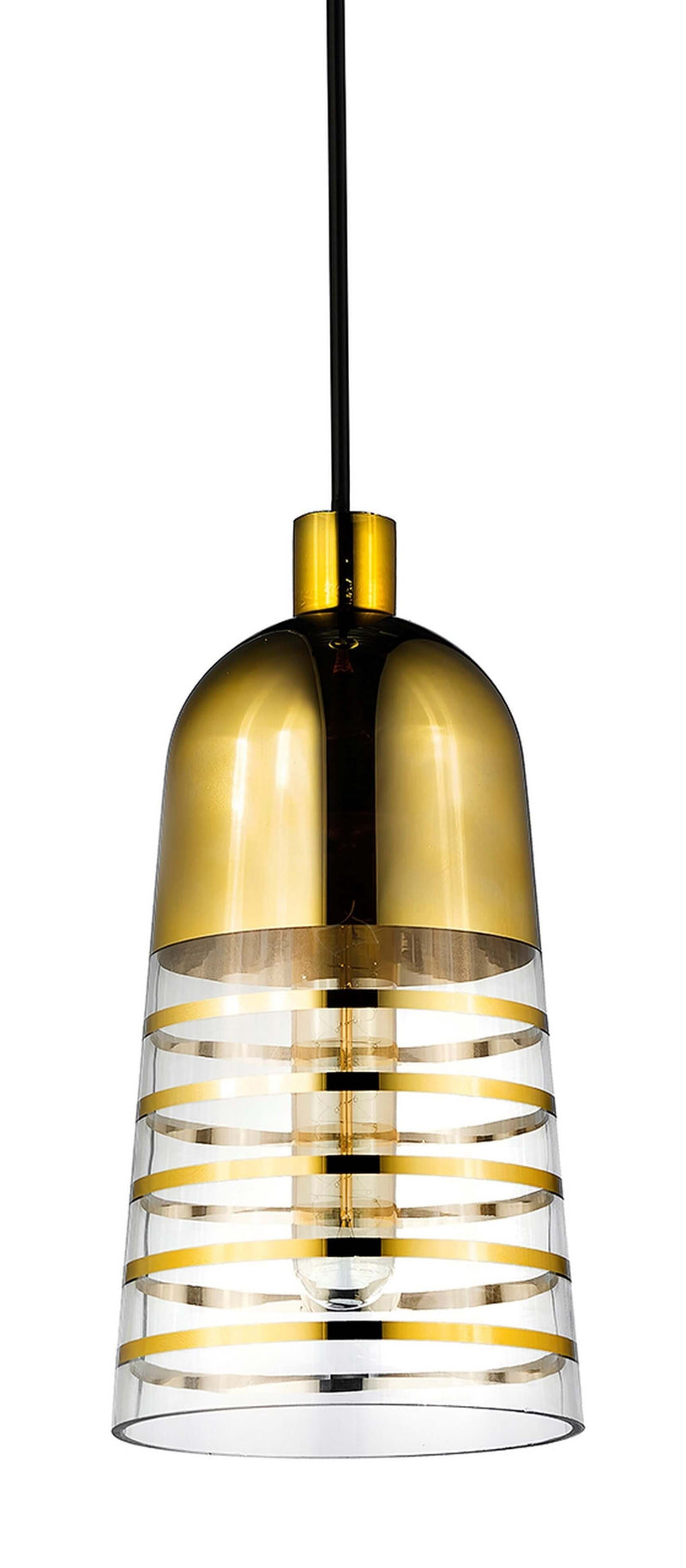 Lumina Deco Etrica 1L pendant ceiling lamp E27, D 14cm