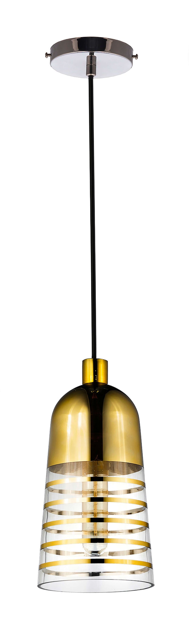 Lumina Deco Etrica 1L pendant ceiling lamp E27, D 14cm