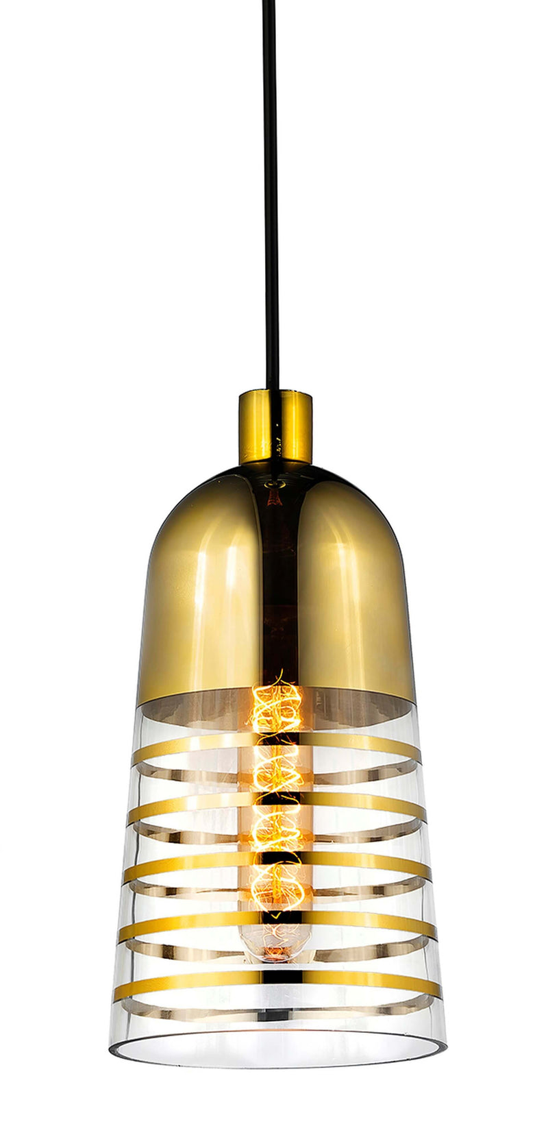 Lumina Deco Etrica 1L pendant ceiling lamp E27, D 14cm