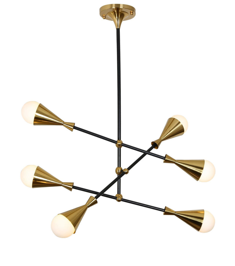 Lumina Deco 6L pendant ceiling lamp G9, D 80cm