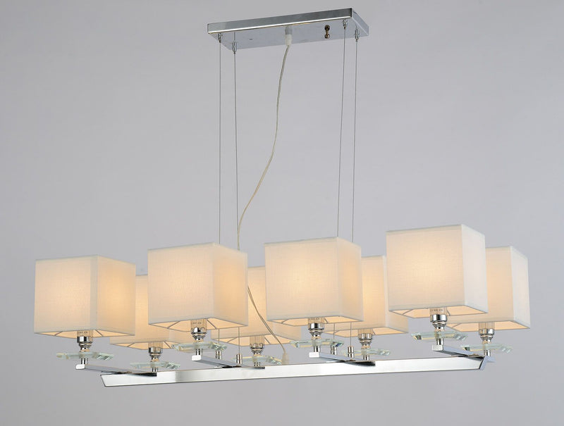 Lumina Deco 8L linear suspension ceiling lamp E14, W 92cm