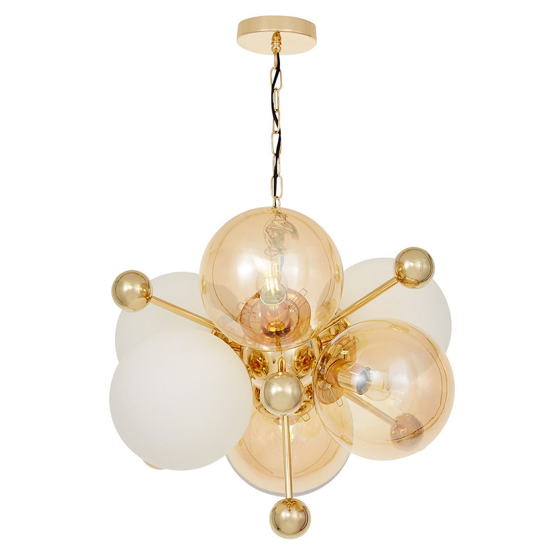 Lumina Deco Afrodis 6L pendant ceiling lamp E27, D 60cm