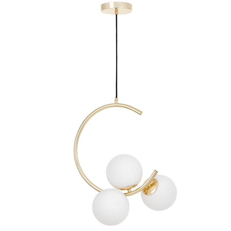 Lumina Deco Bonio 3L pendant ceiling lamp E27, H 48cm