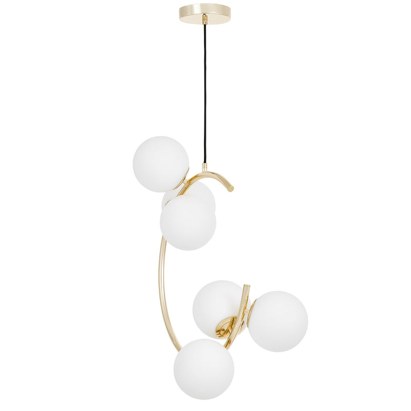 Lumina Deco Bonio 6L pendant ceiling lamp E27, H 58cm