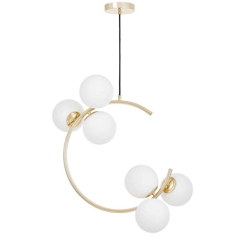 Lumina Deco Bonio 6L pendant ceiling lamp E27, H 58cm