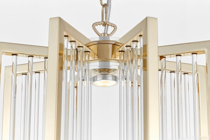 Lumina Deco Manhattan 8L chandelier E27, D 76cm