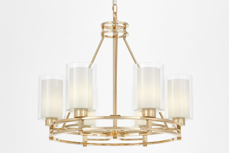 Lumina Deco Marietta 6L chandelier E27, D 63cm