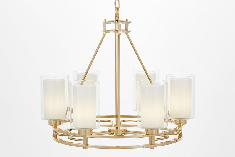 Lumina Deco Marietta 6L chandelier E27, D 63cm