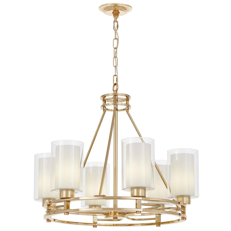 Lumina Deco Marietta 6L chandelier E27, D 63cm